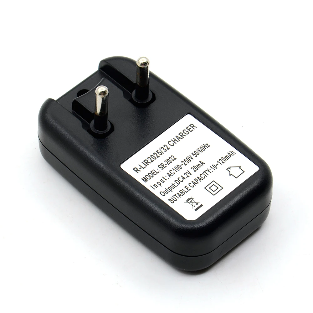 ЕС Plug литий-ионный LIR2032 LIR2025 ML2032 ML2025 CR2032 Монета кнопки сотового Батарея адаптер Зарядное устройство быстрой зарядки Зарядное устройство s