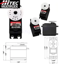 Оригинальный Новый Hitec HS-625MG металла Шестерни двойной BB серво СИБ