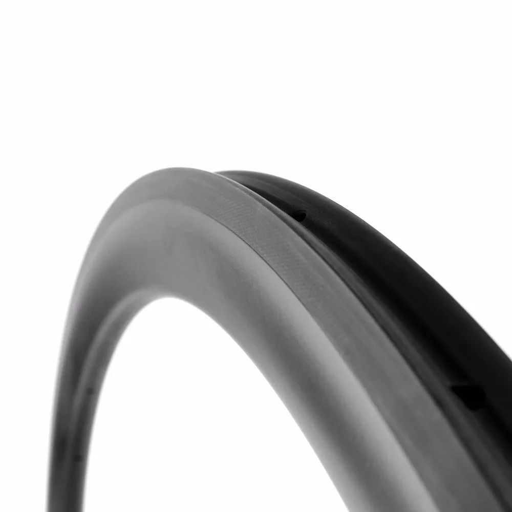 Rims For Cheap New Strong Design U Shape 50Mm Tubular Carbon Wheel 25Mm Wide For Road/Track Bikes Sale Basalt V Braking Surfaces