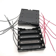 ABS+ металл 4 способа 4 слота 18650 батарея чехол для хранения коробка держатель с 8 проводами провода для 4x18650 батареи
