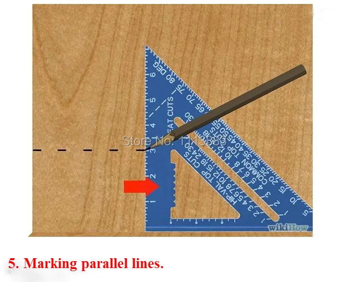 7 дюймов серебро Алюминий сплав Скорость площади кровли Треугольники угломер