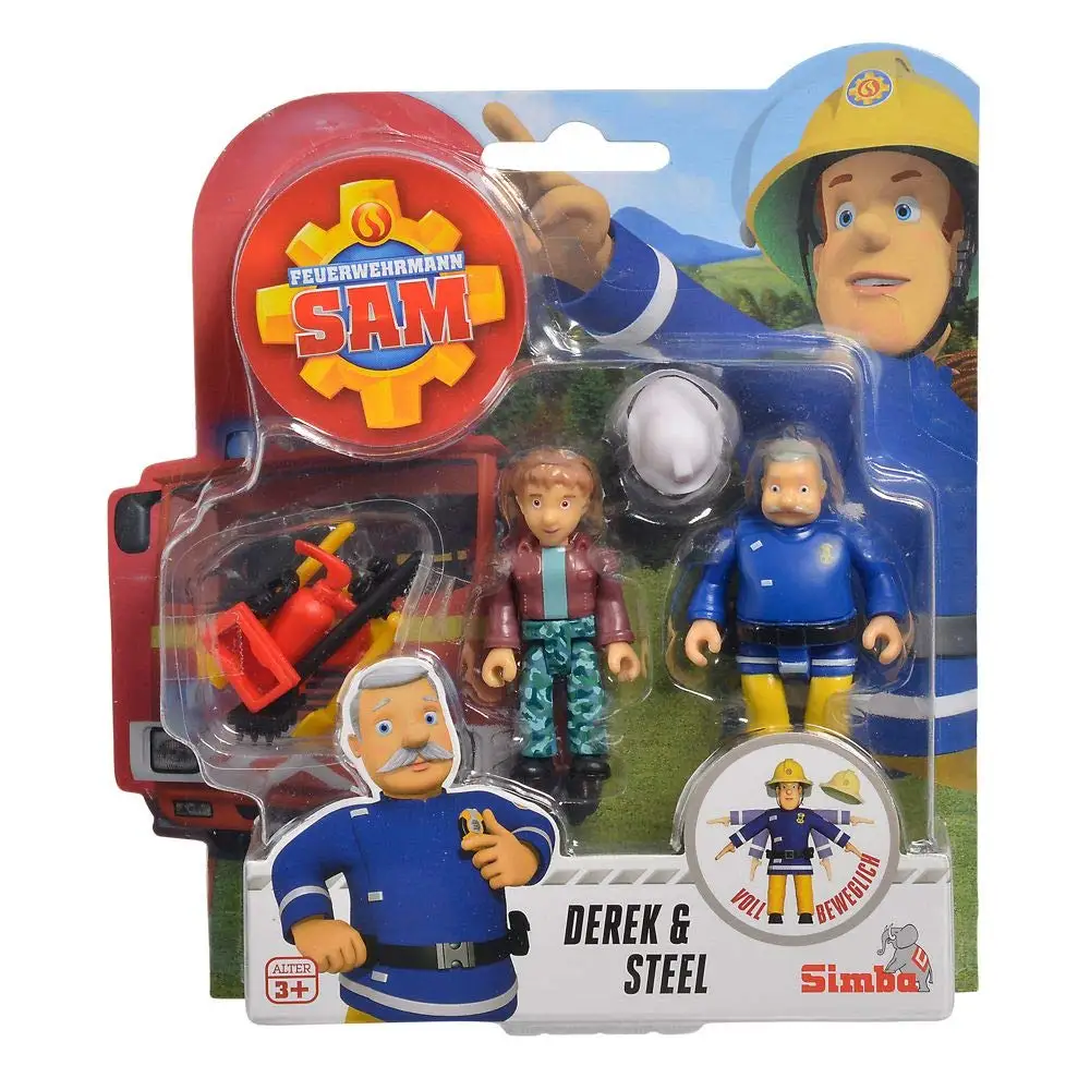 

1set fireman sam steel with accessory figure toy no color box