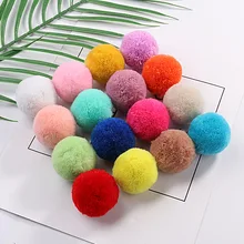 Pompons pelucheux souples de diverses tailles, 15mm 20mm 30mm 40mm pour artisanat, bricolage, décoration pour maison, fournitures de couture, foulard