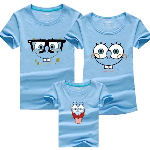 Одежда для семьи; одинаковые летние футболки для мамы и дочки, папы; 11 цветов; одинаковые комплекты с героями мультфильмов; Повседневная семейная одежда - Цвет: as chart