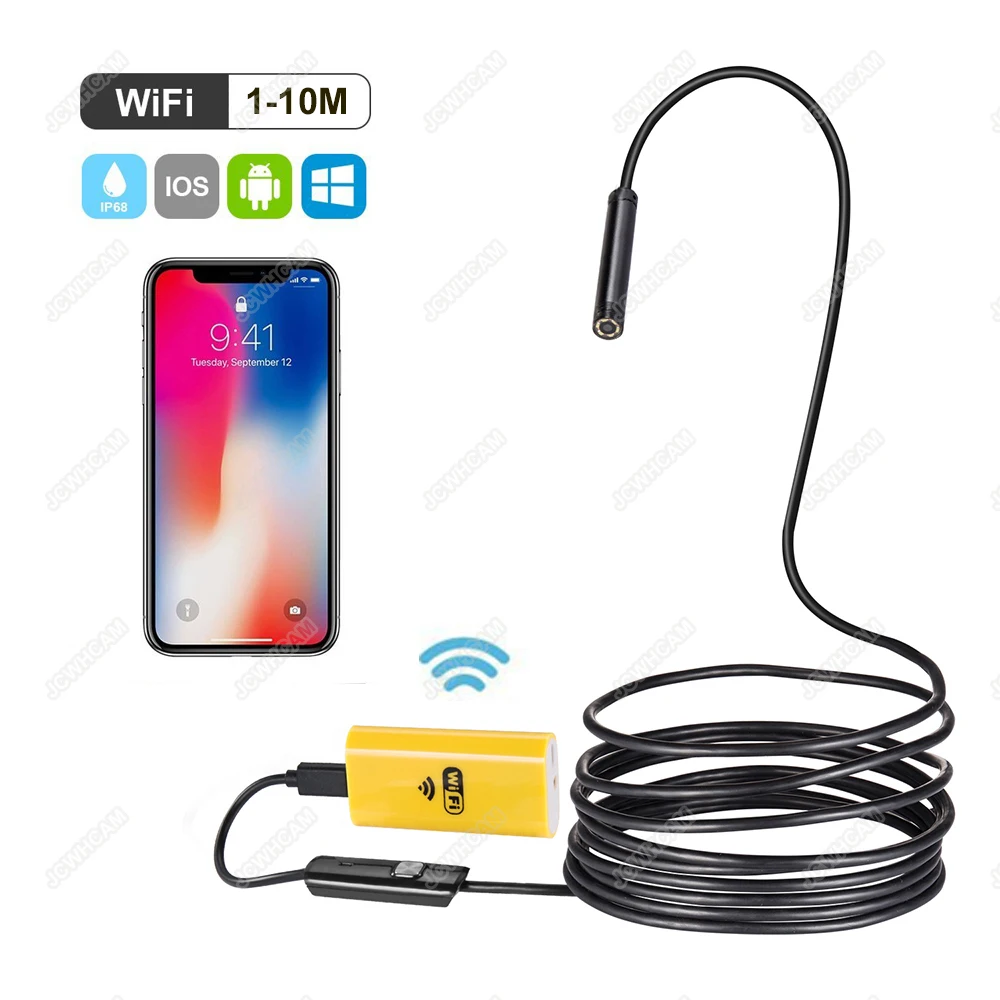 

Newest Wireless 720P Mini Endoscope Camera HD Waterproof Snake Borescope Inspection Endoscopy For Iphone Android IOS PC Tablet