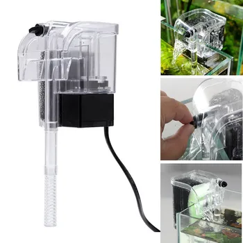 

3W Hanging External Aquarium Filter Water Oxygen Circulation Pump 3 in 1 Aquarium Waterfall Filter Pump For Fish Turtle Tank