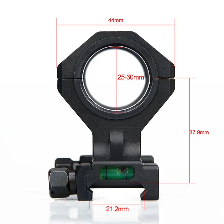Best WIPSON Tactical Gun AR15 Rifle Optic Scope Mount 25.4mm 30mm QD Rings Mount with Bubble Level For 20mm Picatinny Rail