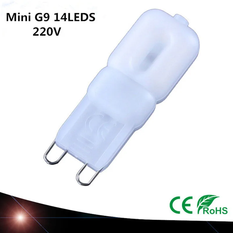 100X Новый g9 led 14leds 22leds 32leds AC 220В 230В 240В G9 Led лампа SMD 2835 LED свет заменить 30/40 Вт галогенная лампа|Светодиодные