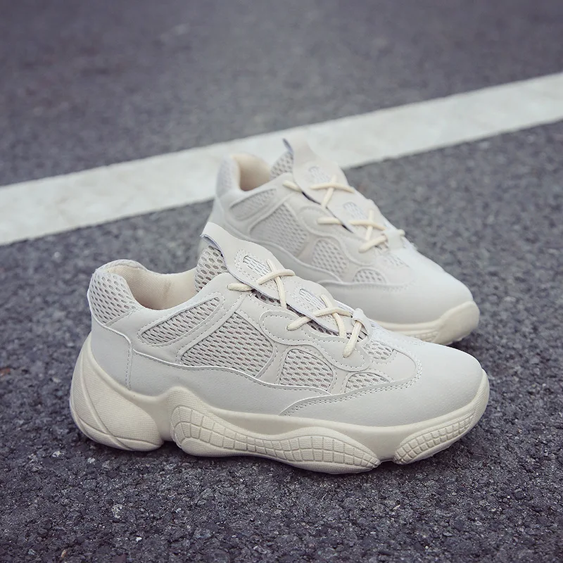 

Suede Shoes Women Sneakers Spring Summer Shallow Lace-Up Mesh Shoes Woman Thick Platform Sneakers Leisure Cozy Tenis Feminino