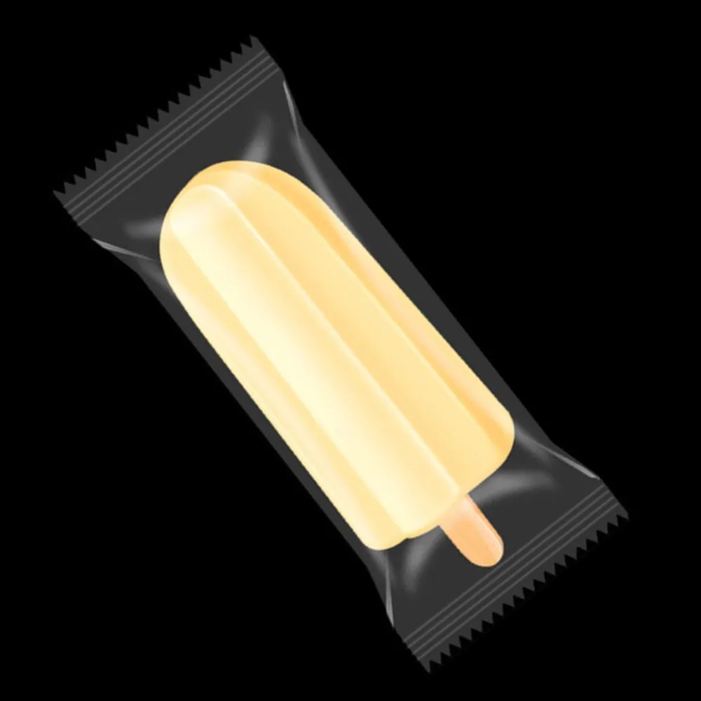 

100Pcs Open Top Clear Plastic Ice Cream Packaging Bag Heat Seal Ice Pop Packing Pouch Transparent Popsicle Snack Pack Pouches