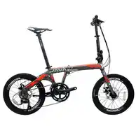 Folding Bike Aluminum Alloy 20 Inch 18 Speed Double Disc Brakes Adult Unisex Foldable Urban High Quality Bicycle