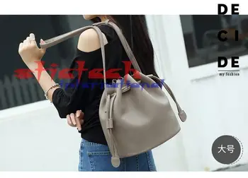 

by dhl or ems 10pcs classic euramerican style bucket bag High quality PU leather women cross body shoulder bag women handbag