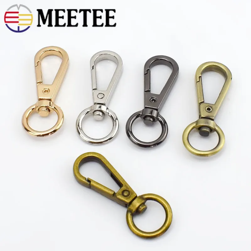 Meetee 10/30 шт 3 5 см металлический крючок для сумки пряжка брелок застежки собачий