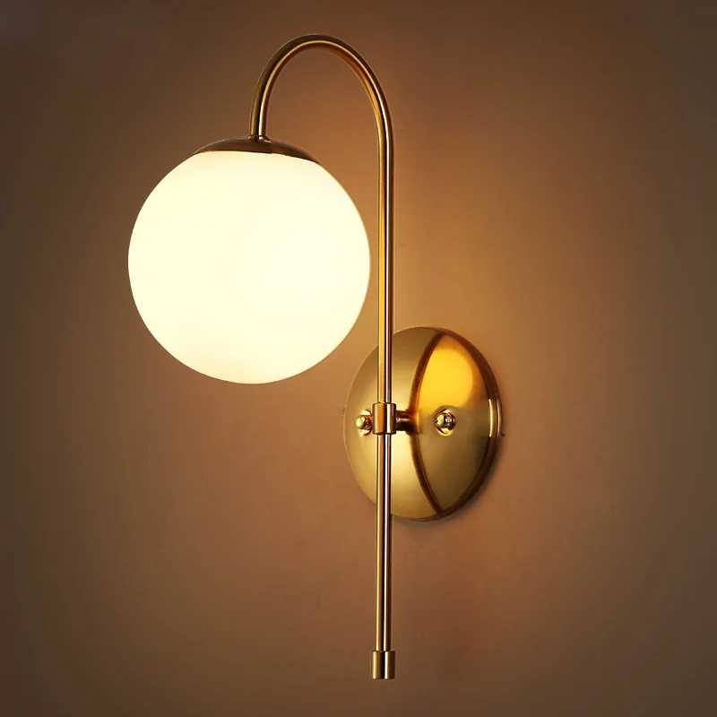 

post-modern Nordic minimalist modern glass wall light living room restaurant bedroom hallway creative fashion wall lamp