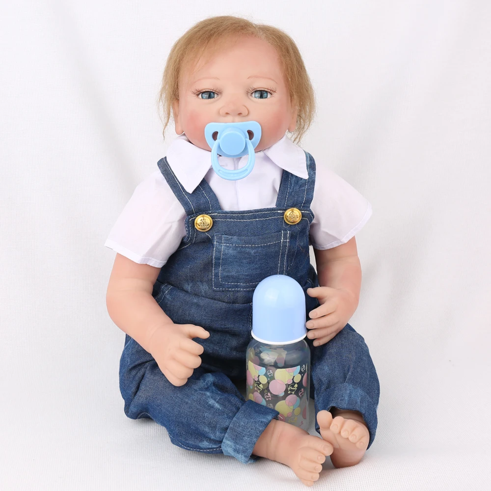 55 см reborn baby doll игрушки для детей 22 дюймов силиконовые виниловые ручной работы
