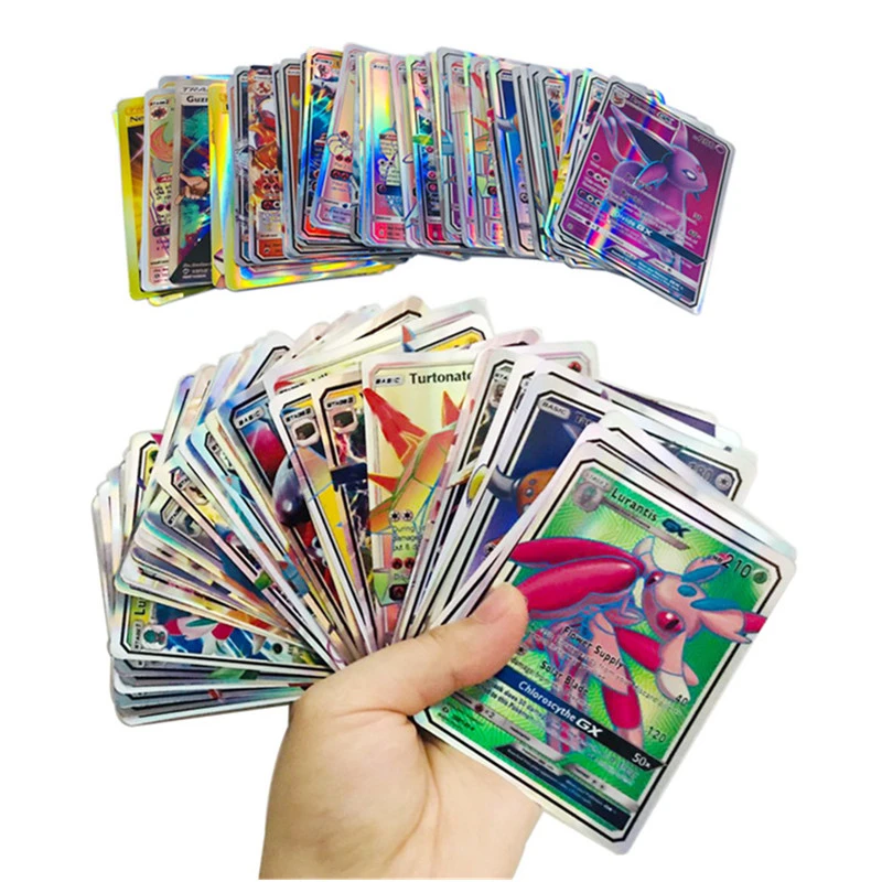 GX MEGA Shining Cards Game Battle Carte 25 50 100pcs 200 Pcs Trading Cards Game Children  Toy