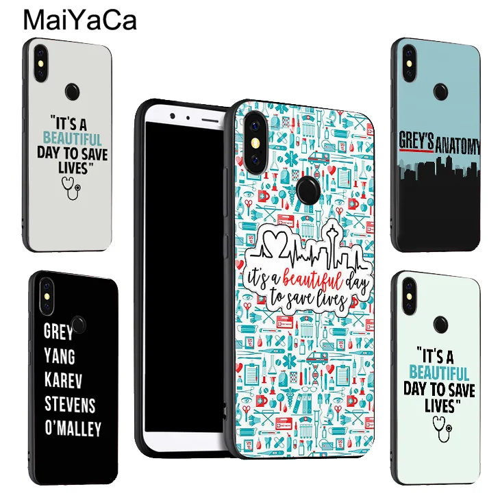 MaiYaCa цитаты анатомии Greys для POCO X3 F2 Pro F1 чехол Red mi Note 9 8 T 7 9S 9C Mi 10 Lite A3 9T|Бамперы| |