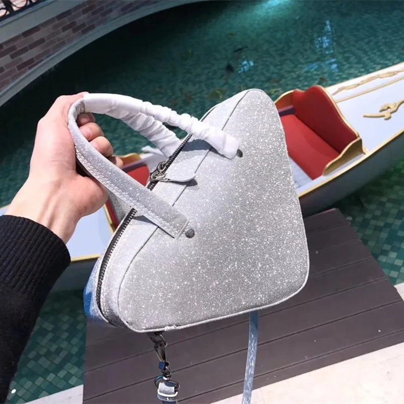 

Triangle Unique Design Handbag Womans Bags Brand Designers 2019 Famous Designer Genuine Leather Women Purses and Handbags