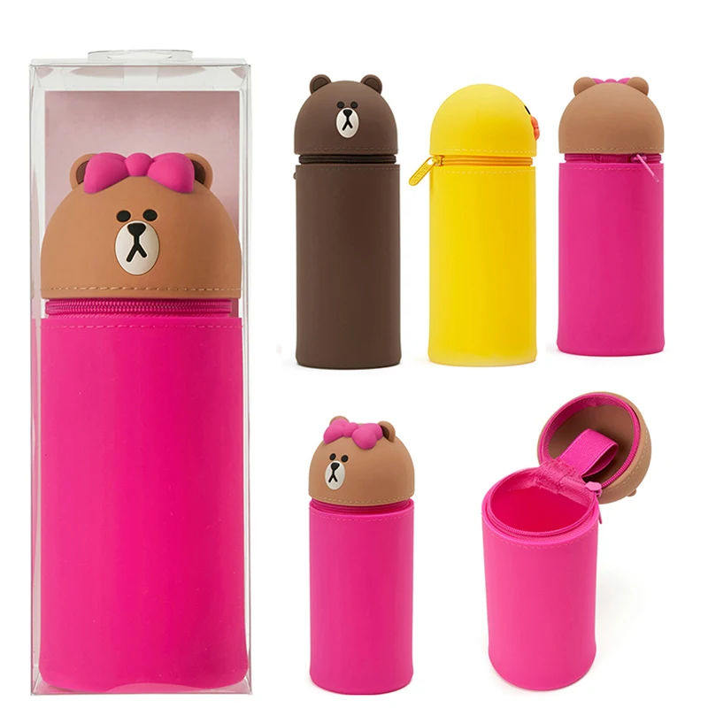 

Q UNCLE For iPhone 4 5 3D Cartoon Fashion Design Soft Silicone Extension-type Case Cartoon Pencil Case