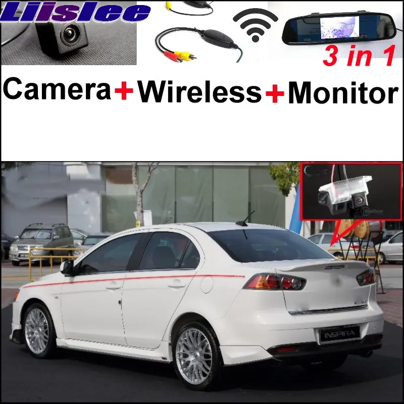 

Liislee 3 in1 Special Rear View Camera + Wireless Receiver + Mirror Monitor Easy Parking System For Proton Inspira 2007~2017