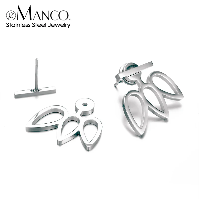 E-Manco, трендовые женские серьги-гвоздики, для женщин, геометрические серьги из нержавеющей стали, наборы, серьги-гвоздики, милые серьги, модное ювелирное изделие