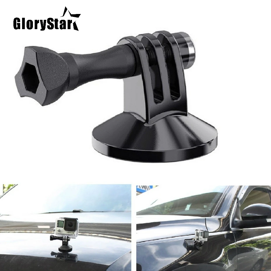 

GloryStar For Gopro Camera Accessory Magnetic Car Suction Cup Tripod Mount Holder Action Camera Accessory