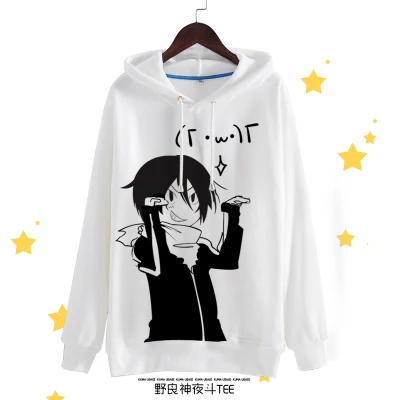 [Сток] аниме Noragami Yato Yukine печатных Косплей флис Толстовка S-XXL Зимний пуловер Топ Футболка унисекс - Цвет: As pic