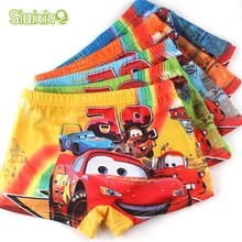 5 pcs/lot Soft Children’s Boxer Summer Cool Children Boys Underwear Cute Cartoon Car Kids Underwear Briefs Pants Underpants 2-7Y