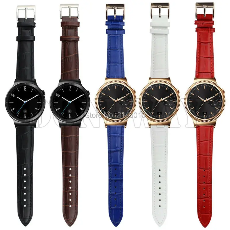 

Crocodile Grain Genuine Leather Watch Band For Huawei Smart Watch/Elegant/Jewel