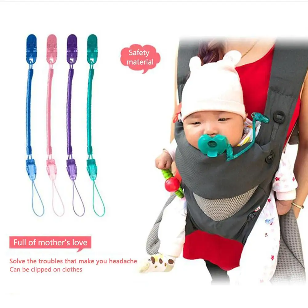 

Infant Soothing Spring Pacifier Clip Chain Baby Toy Teether Anti-Fall Clip Chain