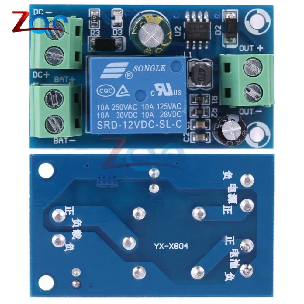 Модуль защиты от питания, модуль автоматического переключения, UPS аварийное отключение батареи, питание 12-48 В, релейный модуль управления
