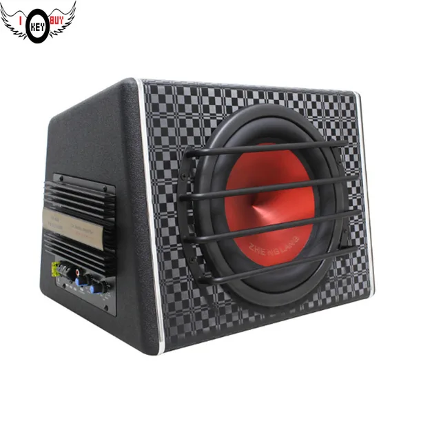 10inch 12V High Power 120W Car Active Subwoofer Speaker Enhanced Bass