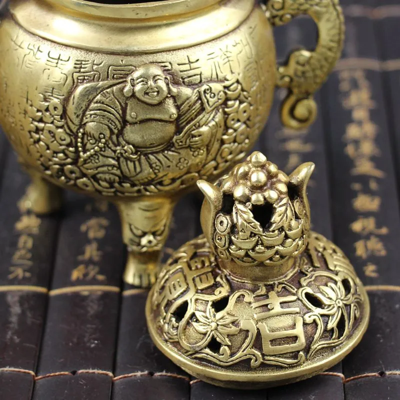  Archaize home brass creative aromatherapy smoked furnace at the bedroom Buddha incense burner. - 32916908640