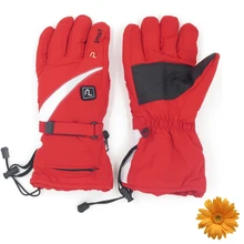 Зимние уличные Лыжный Спорт Подогрев перчатки 3,7 V рук Защитные теплые перчатки с Перезаряжаемые литий-ионный BatteriesX2pcs