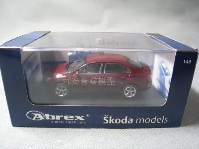 ABREX 1/43 масштабная модель автомобиля игрушки SKODA RAPLD литья под давлением металлическая модель автомобиля игрушка для коллекции, подарок, дети - Цвет: RAPLD red