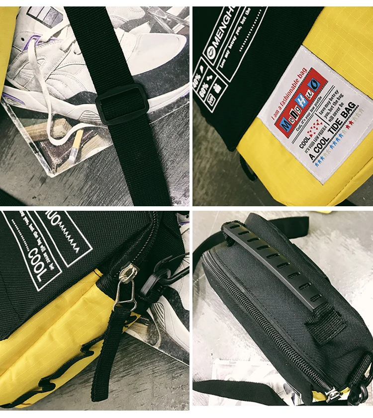 Menghuo 2018 New Crossbody Bag Multifunctional Men Bag Retro Women Handbags Nylon Shoulder Bags Messenger Bags Waist Packs Bags (50)