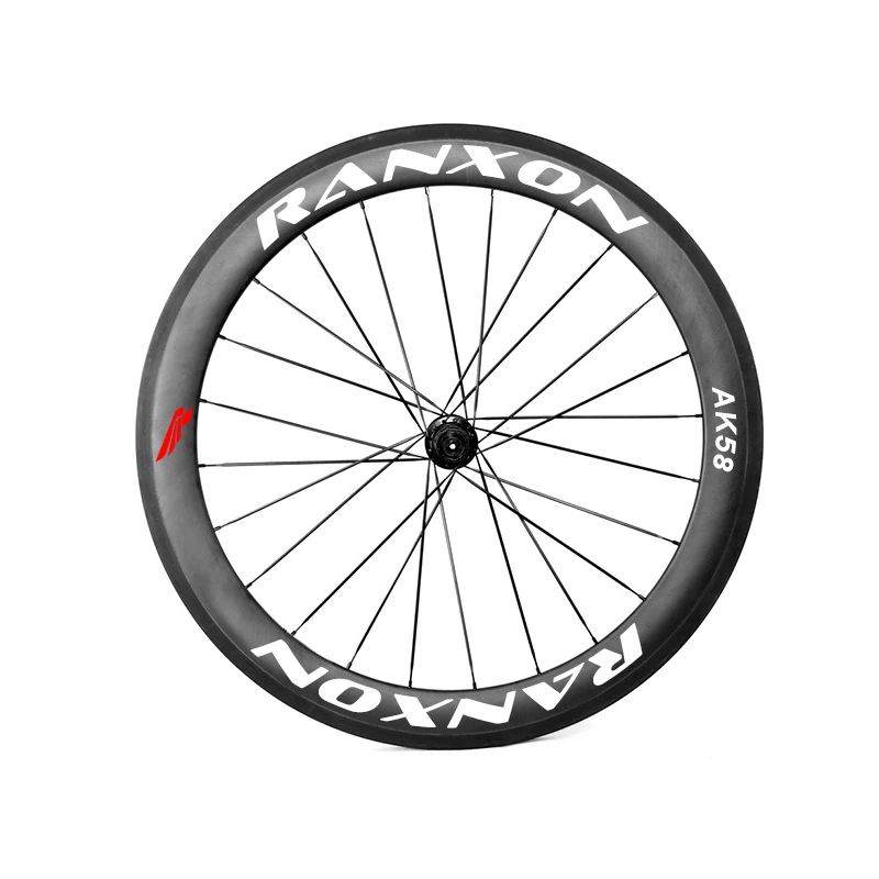 Top Ranxon UCI Approved Racing team choose Bicycle wheelset Road Bike J-bend Hub 60mm Depth Profile Clincher Carbon wheels 5