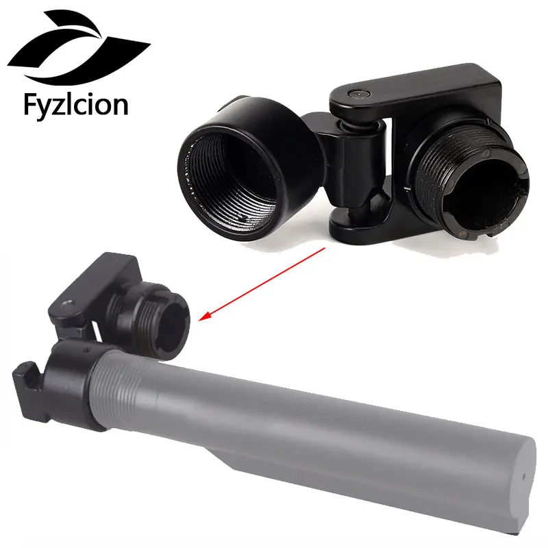

Tactical Hunting AR15 M4 A2 Style Stock AK Side Folding Butt Stock Adaptor Mount Aluminum