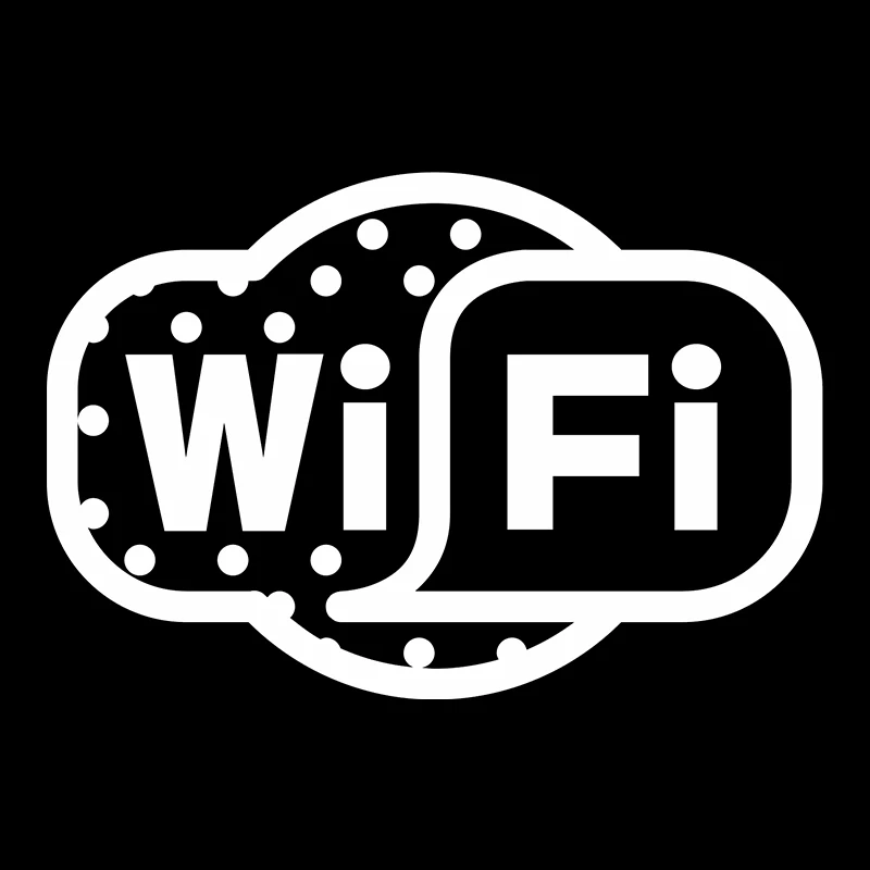 Бесплатный знак Wi Fi автомобильная наклейка для грузовика окна бампера