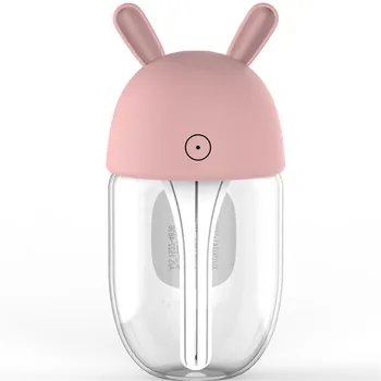 

RUINUOKAI 200ML Mini USB Air Humidifier Ultrasonic Mist Maker for Car Aroma Diffuser Humidifiers with 7 Colors Change LED Light