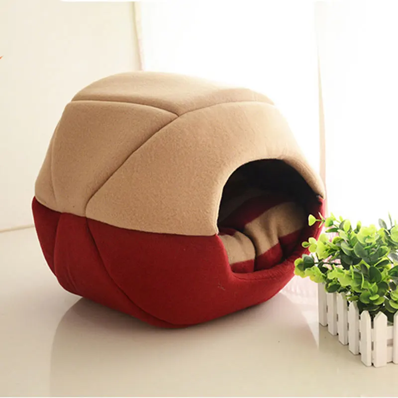 2017 New Creative Small Dog Kennel Little Cat Pet Soft Warm Puppy Nest Bed House Dogs Letti House Pet Supplies