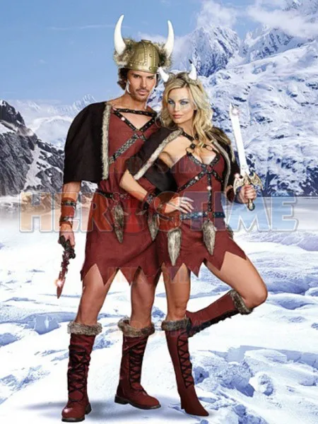 Deluxe Viking Chief Warrior Soldier Mens Fancy Dress Costume S XL