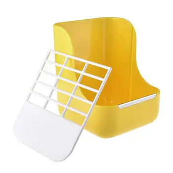 

Two-in-one Pet Food Feeder/Grass Rack Fixed Feeding Bowl for Hamster Rabbit Small Animal Supplies