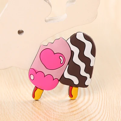 Милый силиконовый мультяшный магнит на холодильник с животным сувенир магниты на холодильник детские подарки украшение дома - Цвет: ice cream