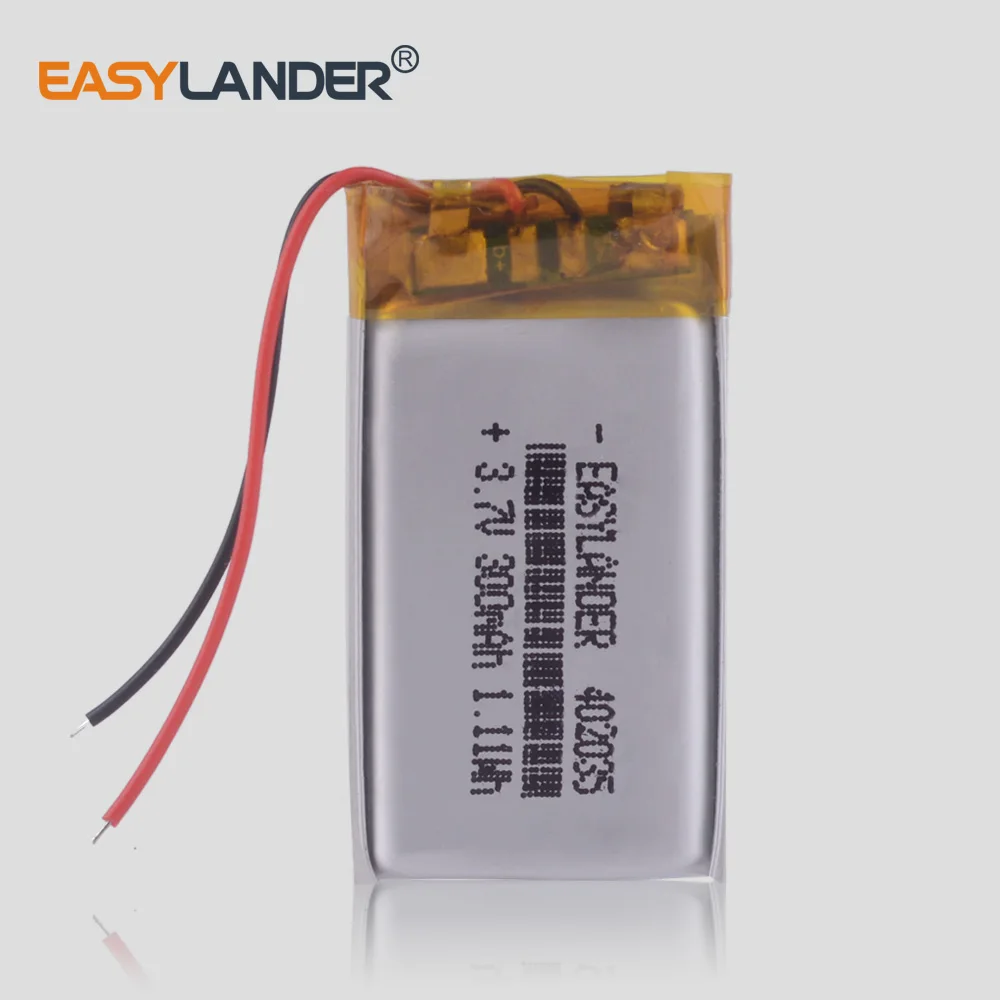 402035 3 7 V 300mAh литий полимерный ионный аккумулятор для MP3 MP4 MP5 небольшие игрушки DVR GPS