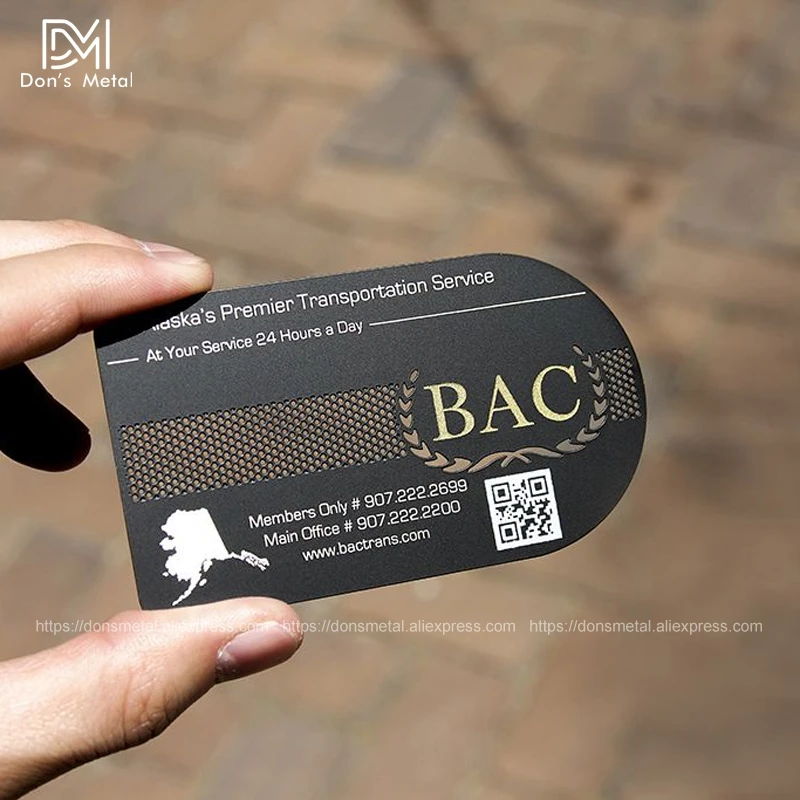 Персонализированные вогнутые выпуклые вырезанные качественные визитные карточки из нержавеющей стали, металлические визитные карточки из нержавеющей стали