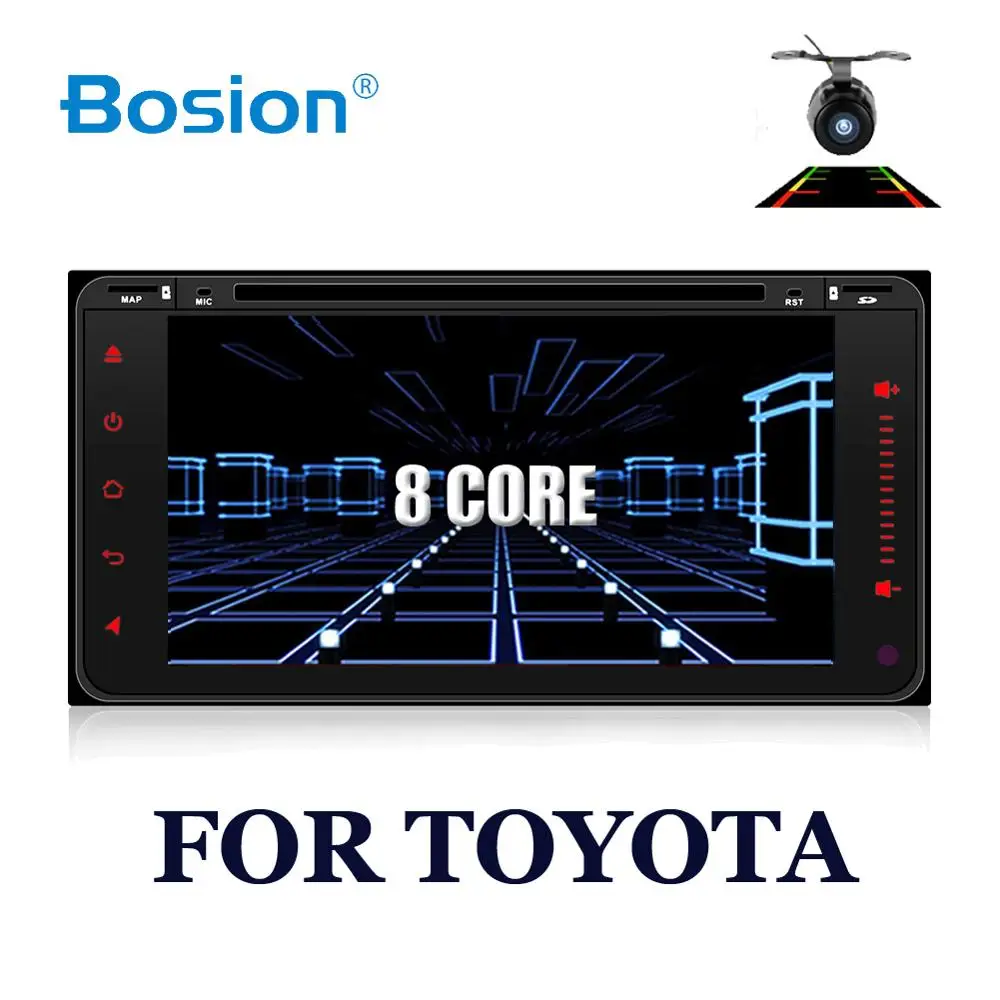 

2 DIN Android 8.1 2G RAM car dvd player USB WIFI For Toyota Hilux VIOS Old Camry Prado RAV4 Prado 2003-2008 with 4G bluetooth