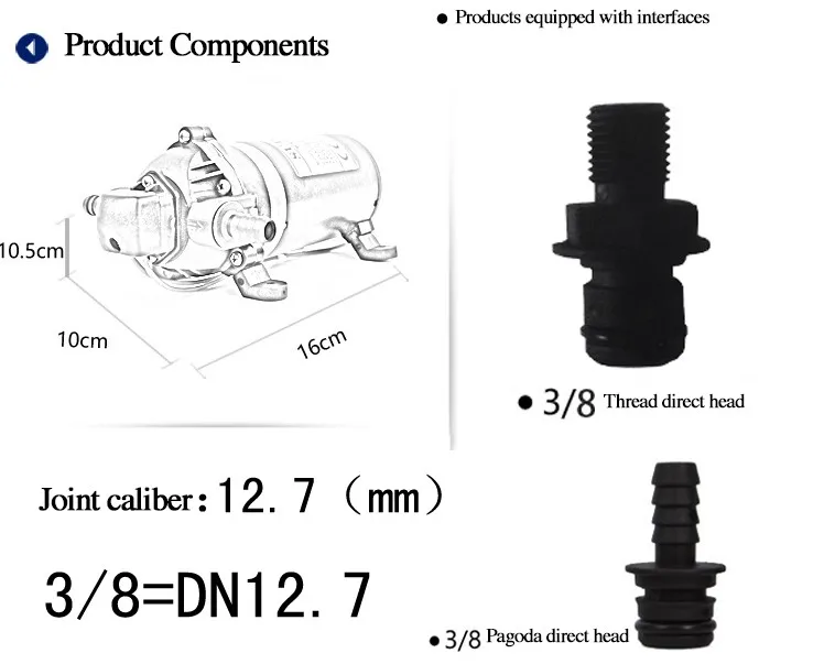 DP-120S 120PSI переменного тока бытовой пол ракета-носитель мембранный насос