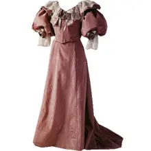 Custom-mader-705 Винтаж костюмы 1860 S Гражданская война Southern Belle бальное платье/готический викторианской платья