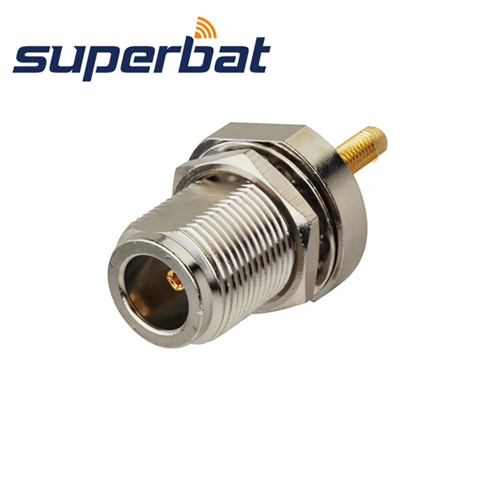 Superbat 10 шт. N разъем перегородка прямой коаксиальный RF для волокна антенна на